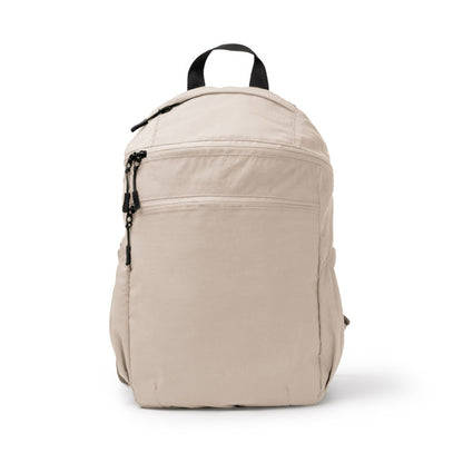Stamina Troyer taslon ripstop nylon backpack in beige, ready for logo printing