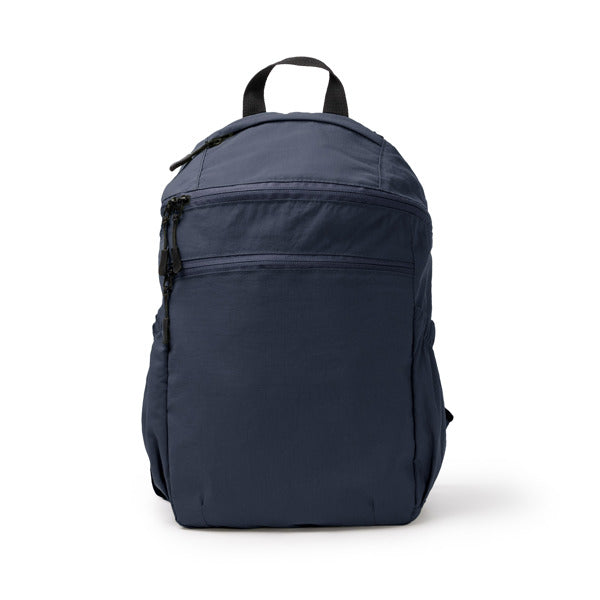 Stamina Troyer taslon ripstop nylon backpack in navy blue, ready for logo printing