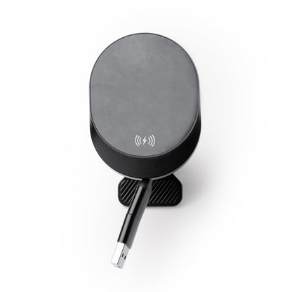 Stamina Bravek aBS wireless charger in black, ready for logo printing