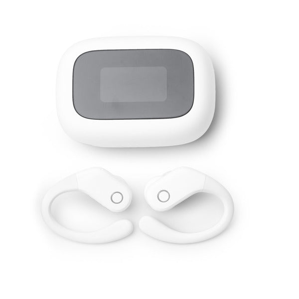 Stamina Sandes aBS earbuds in white, ready for logo printing