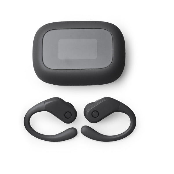 Stamina Sandes aBS earbuds in black, ready for logo printing