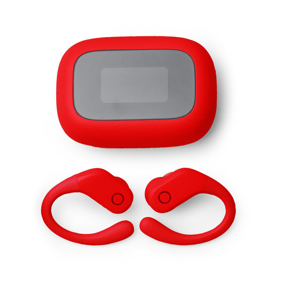 Stamina Sandes aBS earbuds in red, ready for logo printing