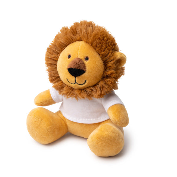 Stamina Lenny plush soft toy with T-shirt, ready for logo printing