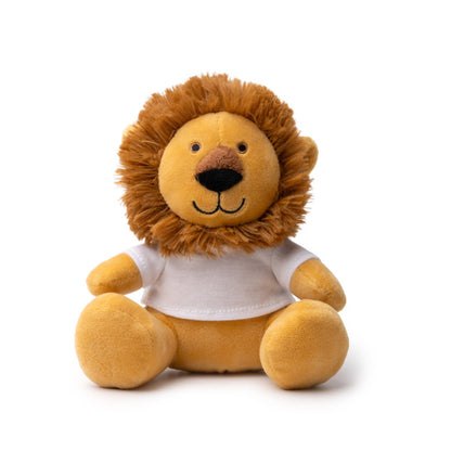 Stamina Lenny plush soft toy with T-shirt in leon, ready for logo printing