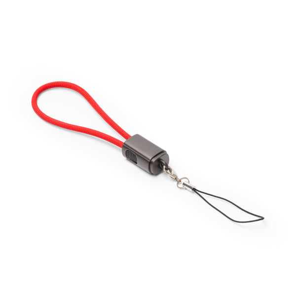 Stamina Cebuk nylon and zinc alloy charging cable, ready for laser engraving