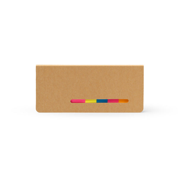 Stamina Catrix cardboard memo block in beige, ready for logo printing