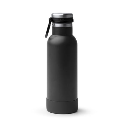 Stamina Meblat recycled steel vacuum flask 480 ml in black, ready for laser engraving