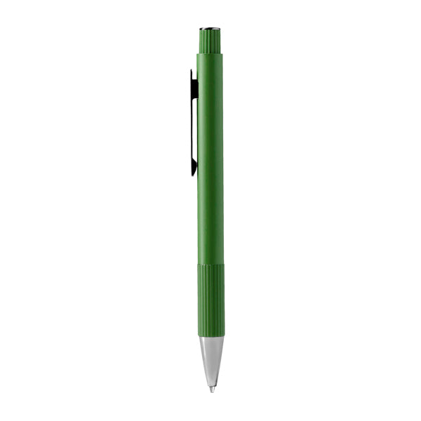 Stamina Prescot recycled aluminium ball pen in dark green, ready for laser engraving