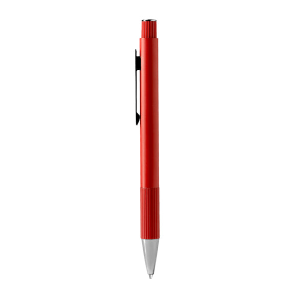 Stamina Prescot recycled aluminium ball pen in red, ready for laser engraving