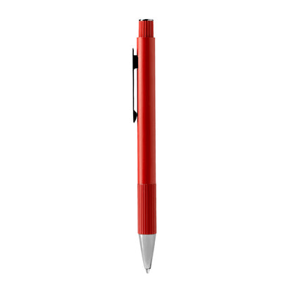 Stamina Prescot recycled aluminium ball pen in red, ready for laser engraving