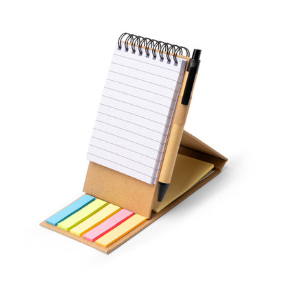 Stamina Couto recycled cardboard desk set with notebook, ready for logo printing