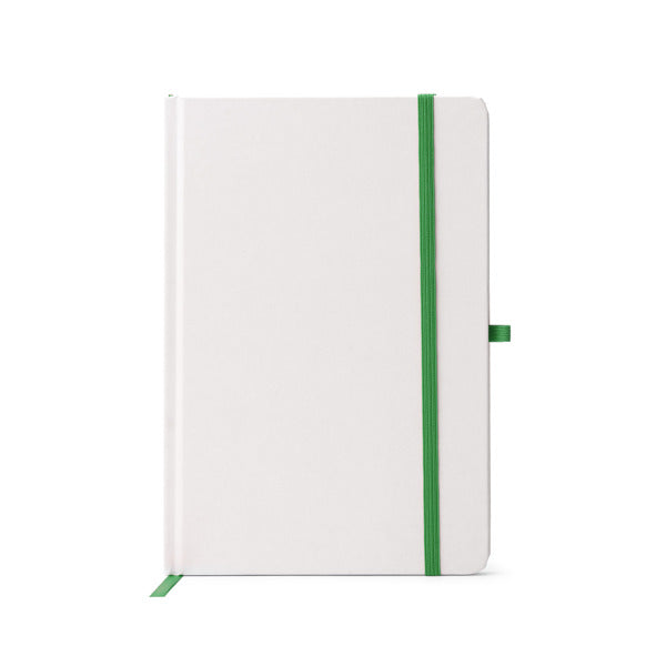 Stamina Cuatix cardboard notebook A5 in fern green, ready for laser engraving