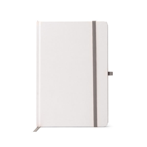 Stamina Cuatix cardboard notebook A5 in silver, ready for laser engraving