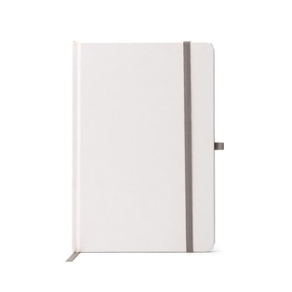 Stamina Cuatix cardboard notebook A5 in silver, ready for laser engraving