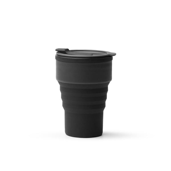 Stamina Moes silicone cup 400 ml in black, ready for logo printing