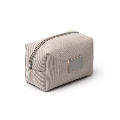 Stamina Sentil corduroy fabric toiletry bag, ready for laser engraving