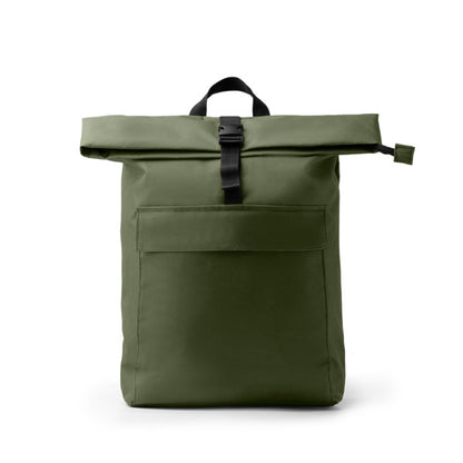 Stamina Drongo 600D recycled RPET polyester backpack in dark green, ready for logo printing