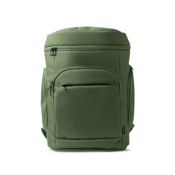 Stamina Nayade 300D recycled RPET polyester backpack in dark green, ready for logo printing