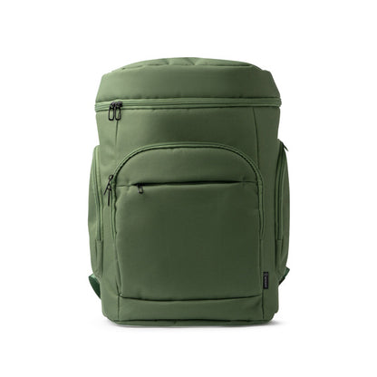 Stamina Nayade 300D recycled RPET polyester backpack in dark green, ready for logo printing