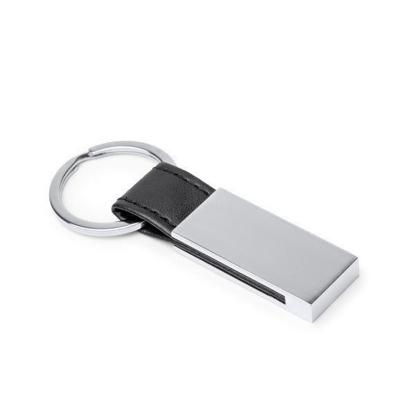Stamina Bouler metal and PU keyring, ready for laser engraving