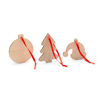 Stamina Gringe wooden Christmas ornament, ready for laser engraving