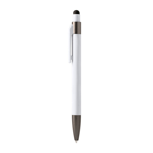 Stamina Kados aluminium and ABS ball pen in white, ready for laser engraving