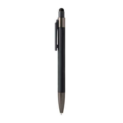 Stamina Kados aluminium and ABS ball pen in black, ready for laser engraving