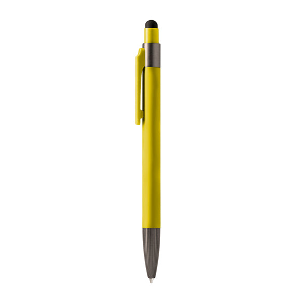 Stamina Kados aluminium and ABS ball pen in yellow, ready for laser engraving