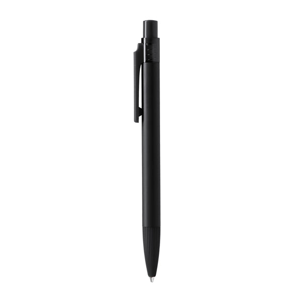 Stamina Barrel aluminium and ABS ball pen in black, ready for laser engraving