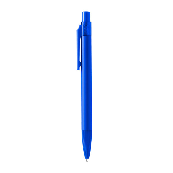 Stamina Barrel aluminium and ABS ball pen in royal blue, ready for laser engraving