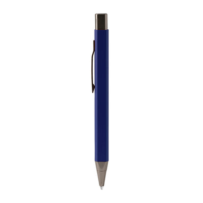 Stamina Lester recycled aluminium ball pen in navy blue, ready for laser engraving