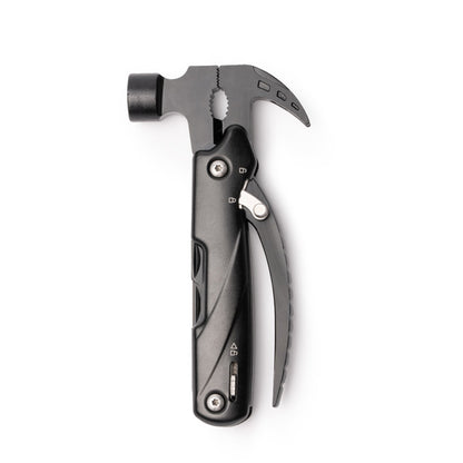 Stamina Barcis stainless steel multi-tool in black, ready for laser engraving