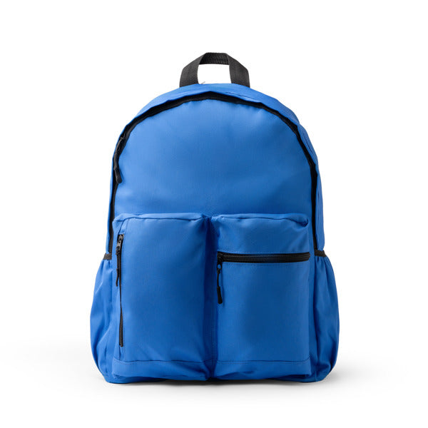 Stamina Adix 600D recycled RPET polyester backpack in royal blue, ready for logo printing