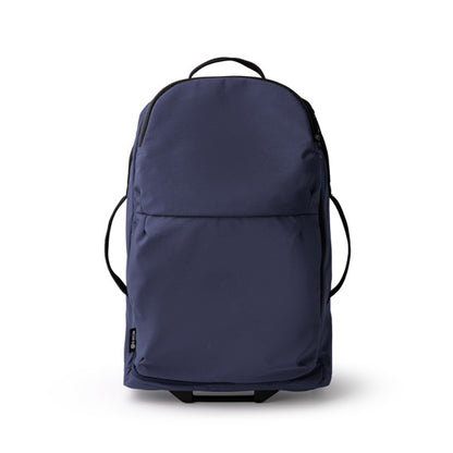 Stamina Milfik 250T recycled nylon suitcase in navy blue, ready for logo printing