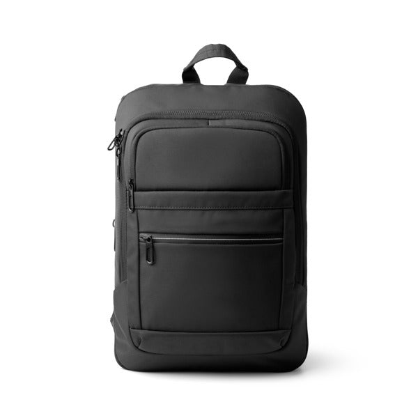 Stamina Jensen 900D nylon backpack in black, ready for logo printing