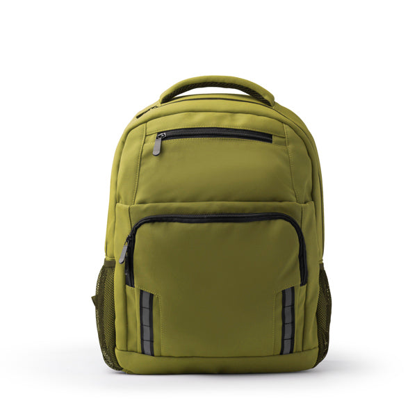 Stamina Conely 300D RPET backpack in dark green, ready for logo printing
