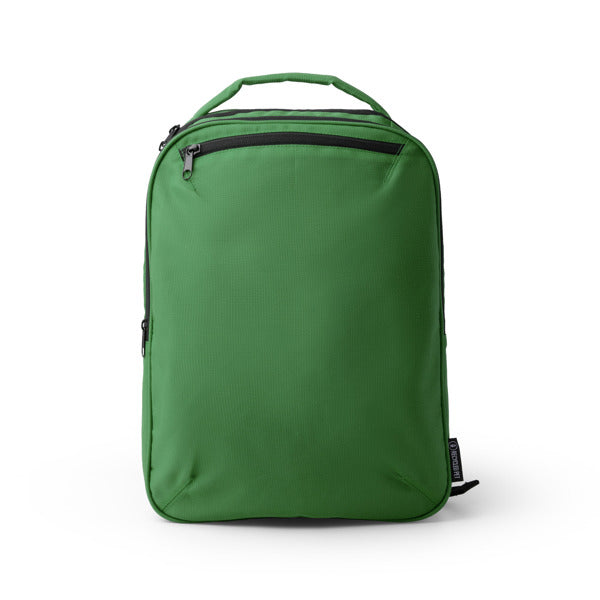 Stamina Gravel 300D recycled RPET ripstop backpack in dark green, ready for logo printing