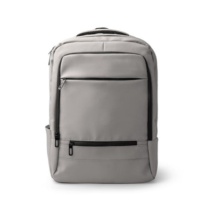 Stamina Dairax PU leather backpack in grey, ready for logo printing