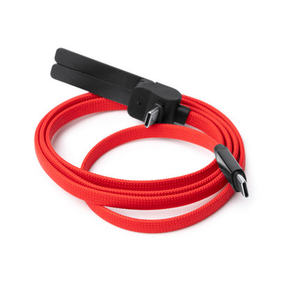 Stamina Pegasi recycled nylon charging cable, ready for laser engraving
