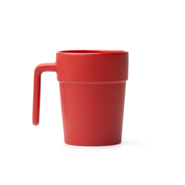 Stamina Danek ceramic mug 250 ml in red, ready for logo printing