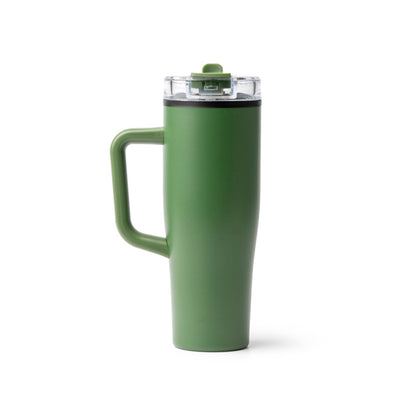 Stamina Mansel stainless steel thermal mug 900 ml in dark green, ready for laser engraving