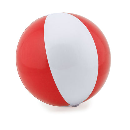 Stamina Saona pVC inflatable ball in white/red, ready for logo printing