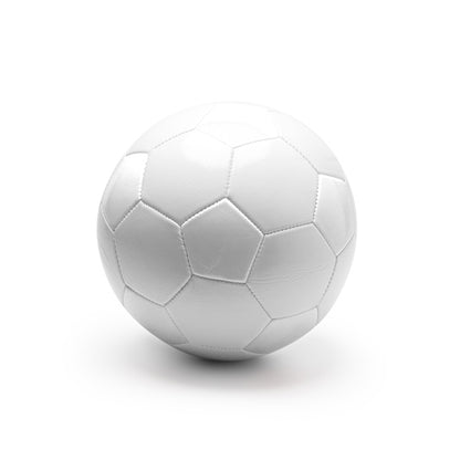 Stamina Tuchel imitation leather ball in white, ready for logo printing
