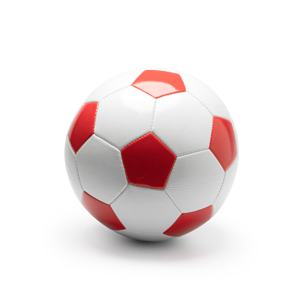 Stamina Tuchel imitation leather ball in red, ready for logo printing