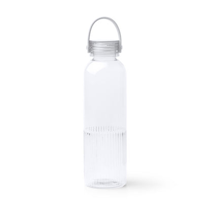 Stamina Stripe RPET bottle 550 ml in transparent, ready for logo printing