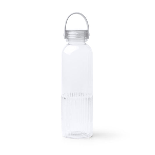 Stamina Stripe RPET bottle 550 ml in transparent, ready for logo printing