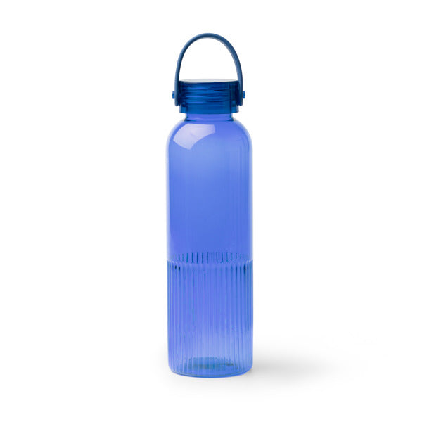 Stamina Stripe RPET bottle 550 ml in royal blue, ready for logo printing