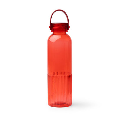Stamina Stripe RPET bottle 550 ml in red, ready for logo printing