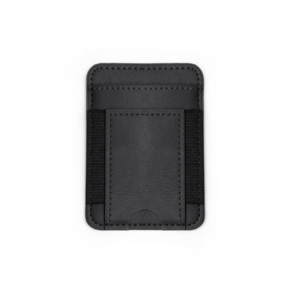 Stamina Muglix PU card holder in black, ready for logo printing