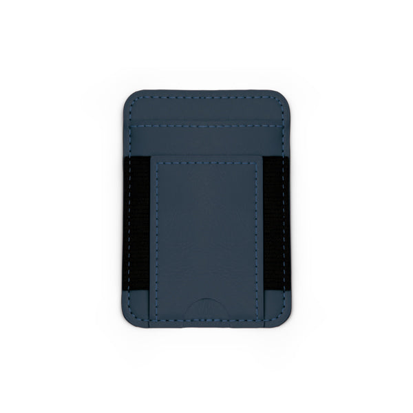 Stamina Muglix PU card holder in navy blue, ready for logo printing